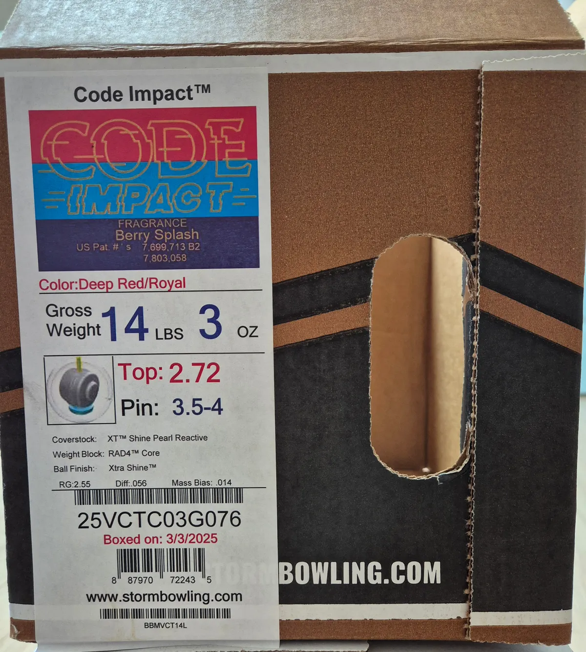 스톰 코드임팩트 14P 새볼(판매완료)