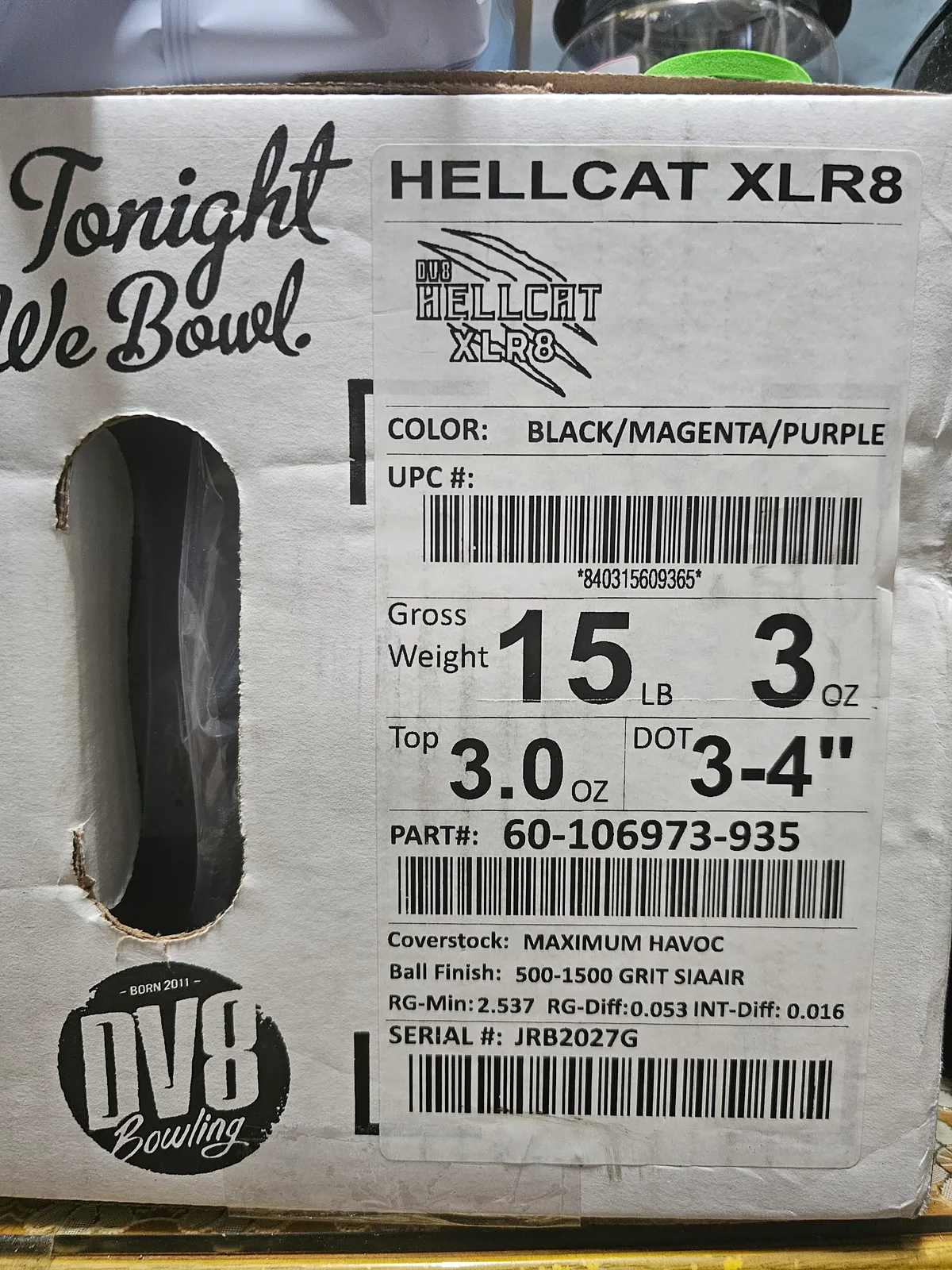 DV8 헬캣 XLR8 볼링공 새상품 15p