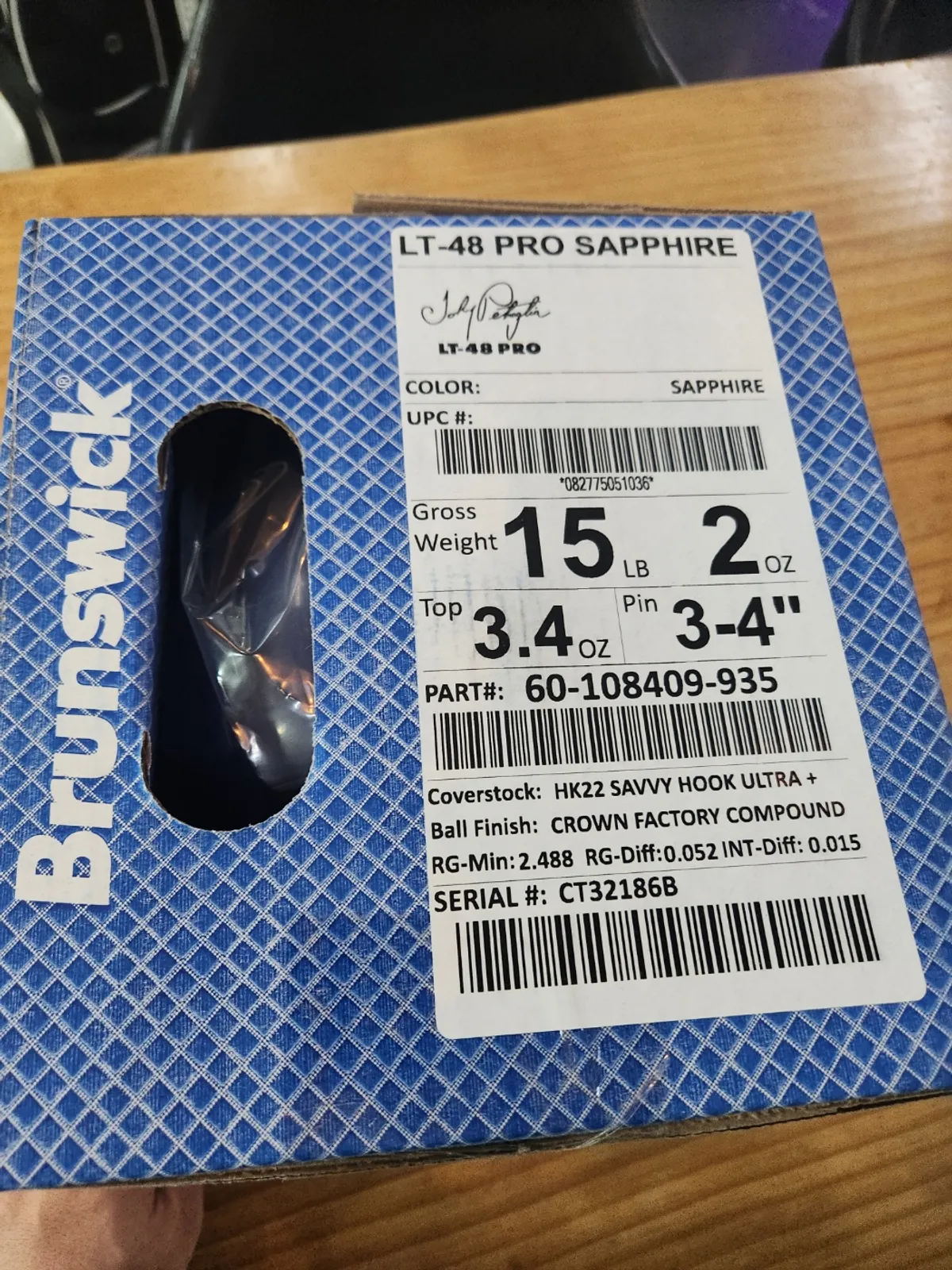 브런스윅 LT48 프로 사파이어 15P