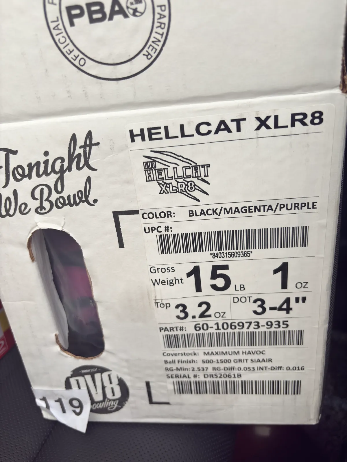 DV8. HELLCAT XLR8 15P