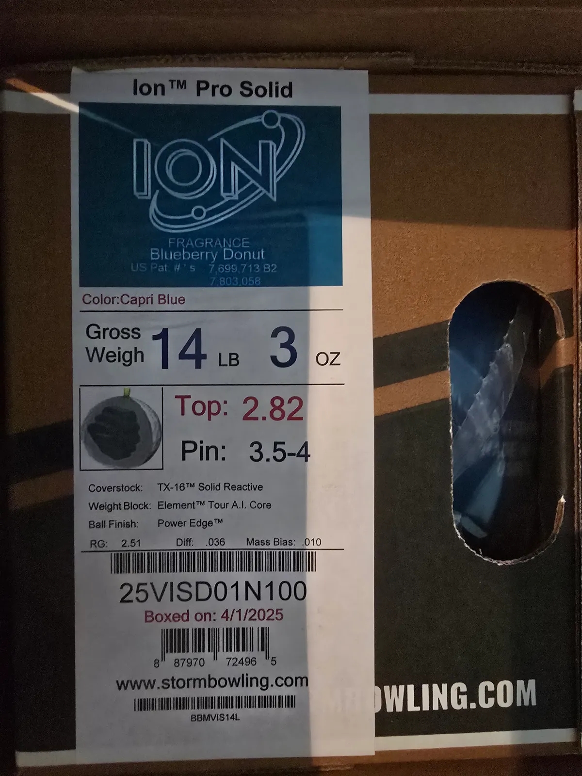 스톰 아이온 프로 솔리드 택포 22