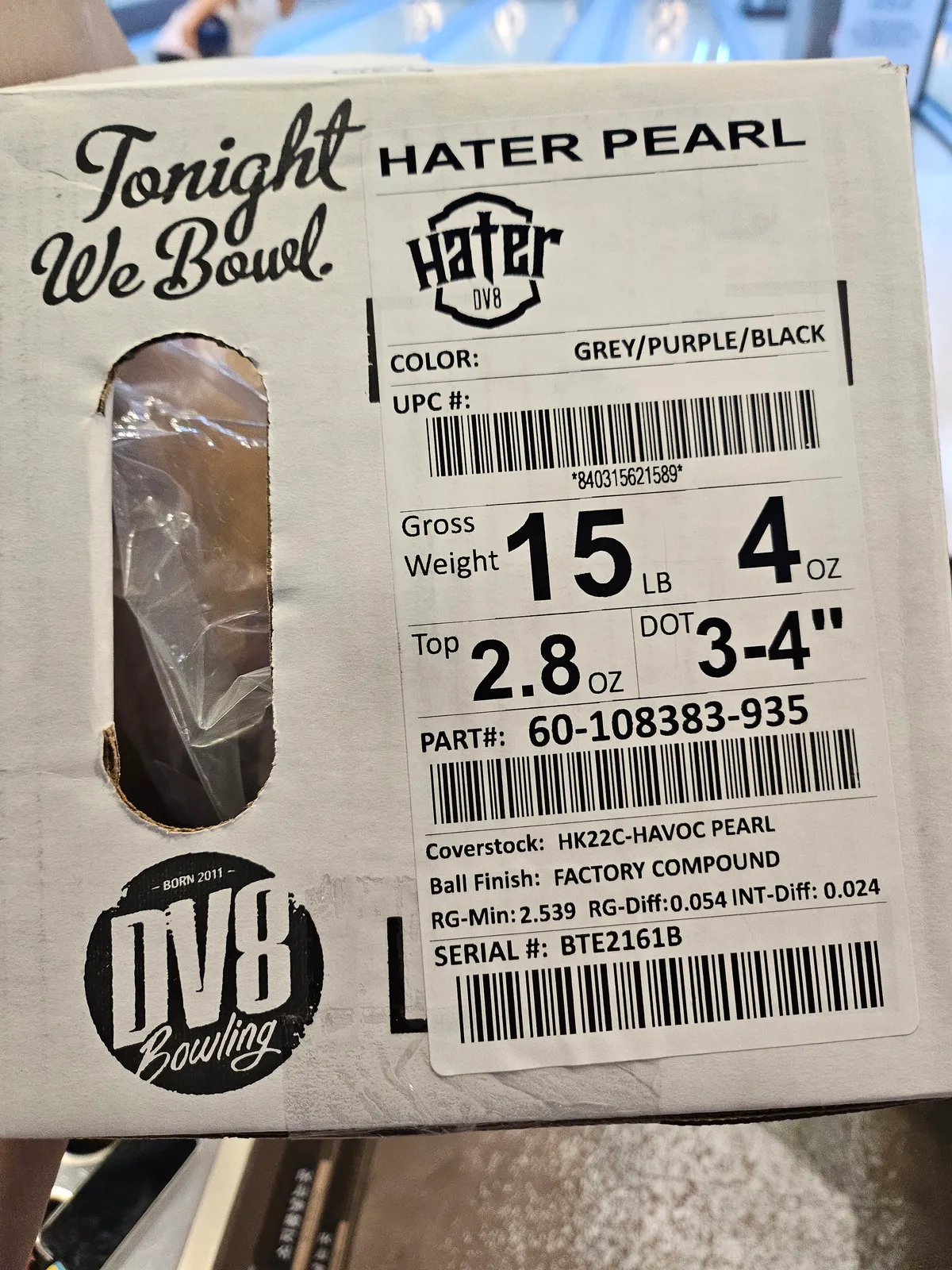 (판완)DV8 HATER PEAR 15P