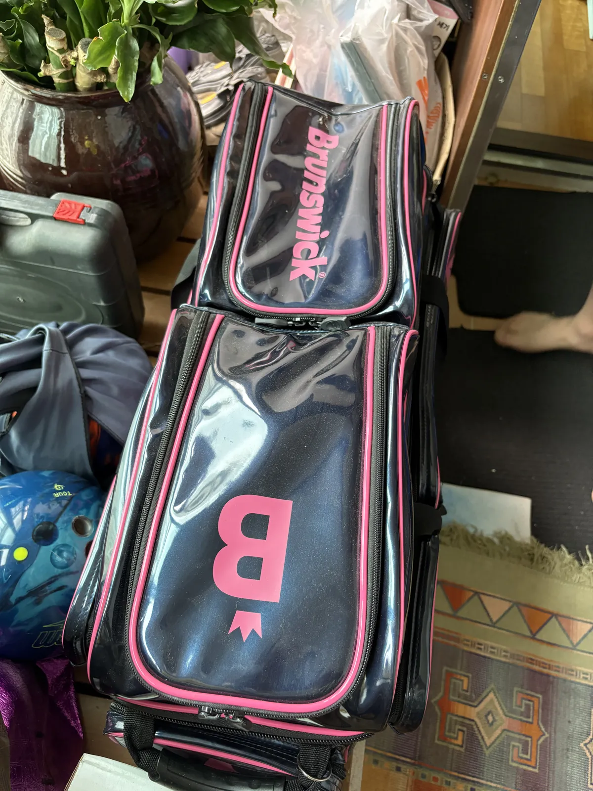 브런스윅 네이비핑크 3볼백