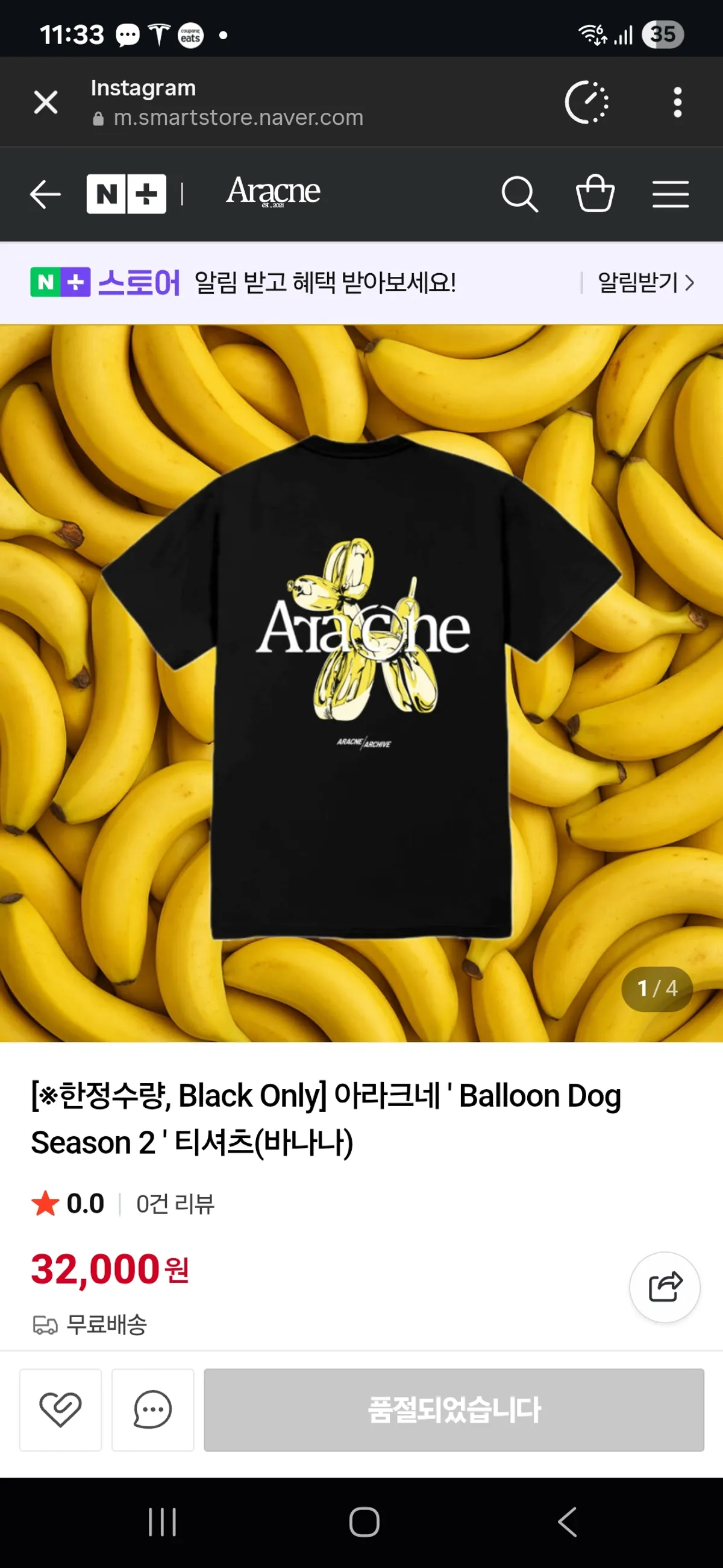 아라크네 바나나풍댕이2L