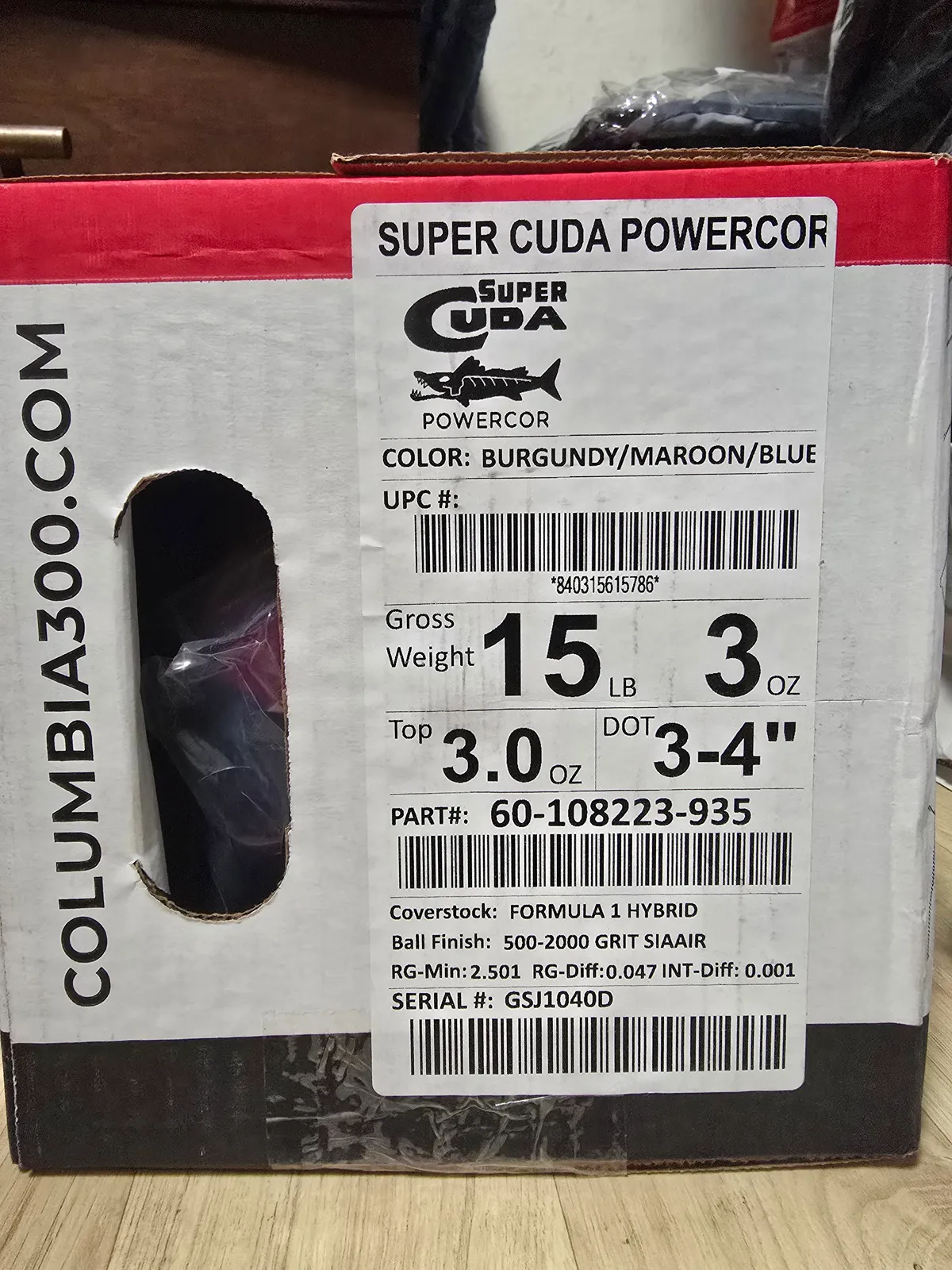 콜롬비아300 슈퍼쿠다 파워코어 15파운드