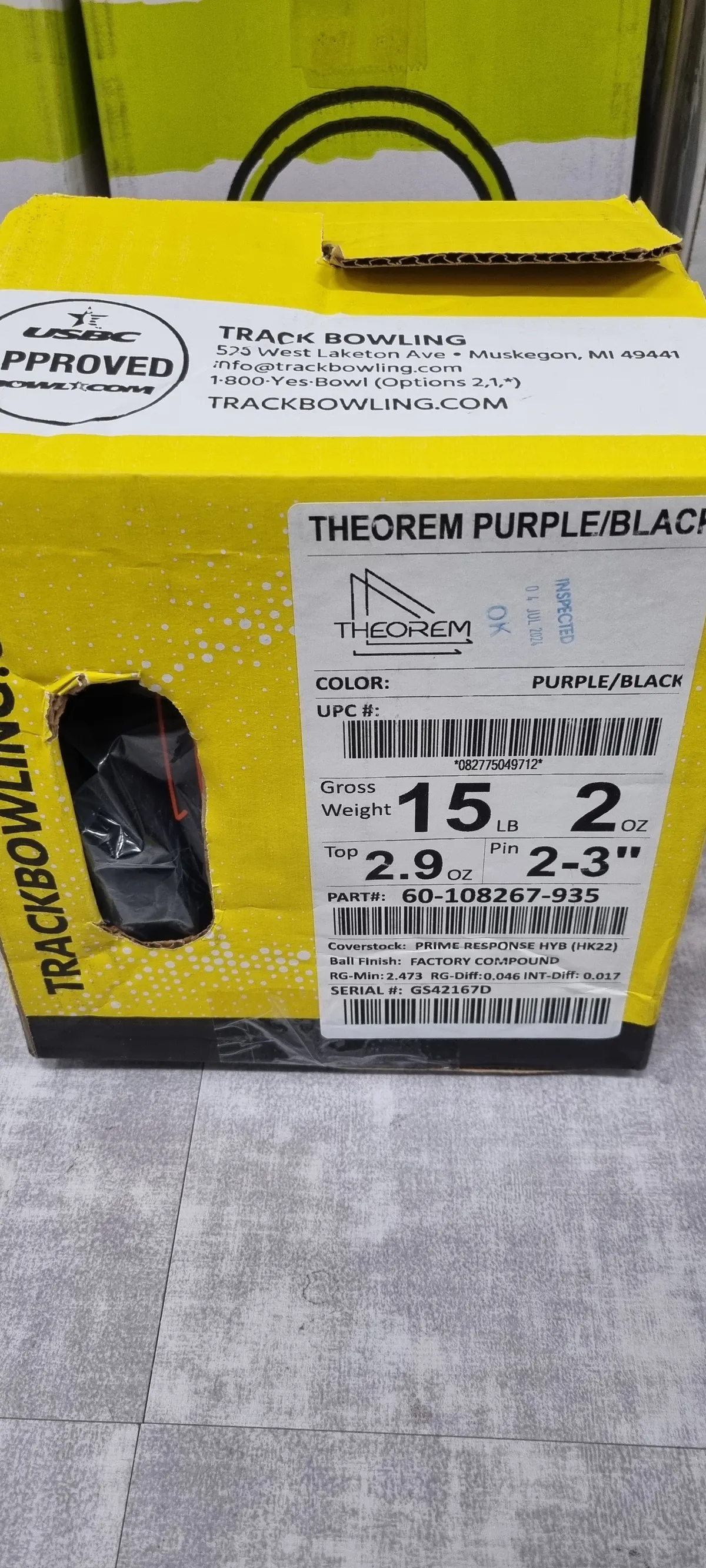 씨어럼 퍼플 블랙 15파운드 새볼링공