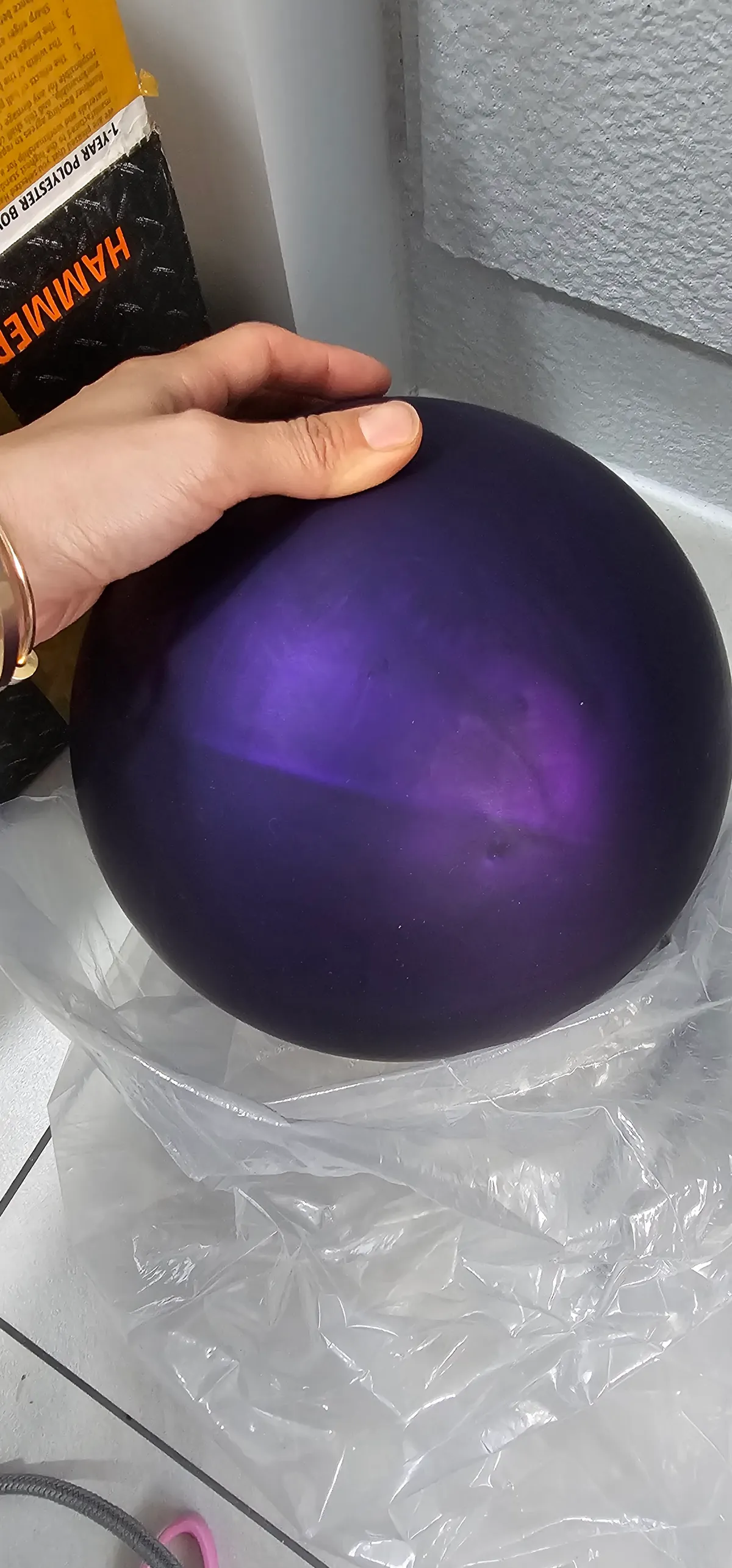 햄머퍼플 녹색핀 새볼