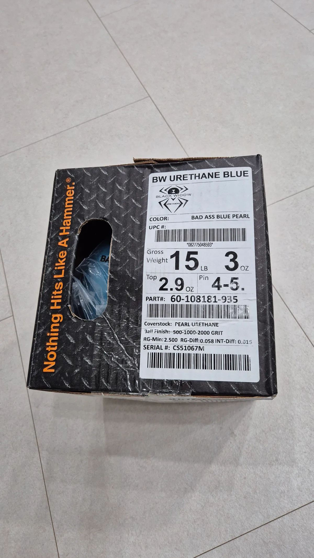 블랙위도우 블루펄 우레탄 15파운드 (왼손 2LS)