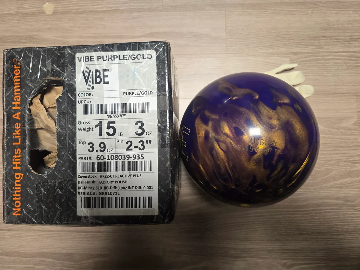 (중고볼)햄머 바이브 퍼플골드 15p 팝니다.