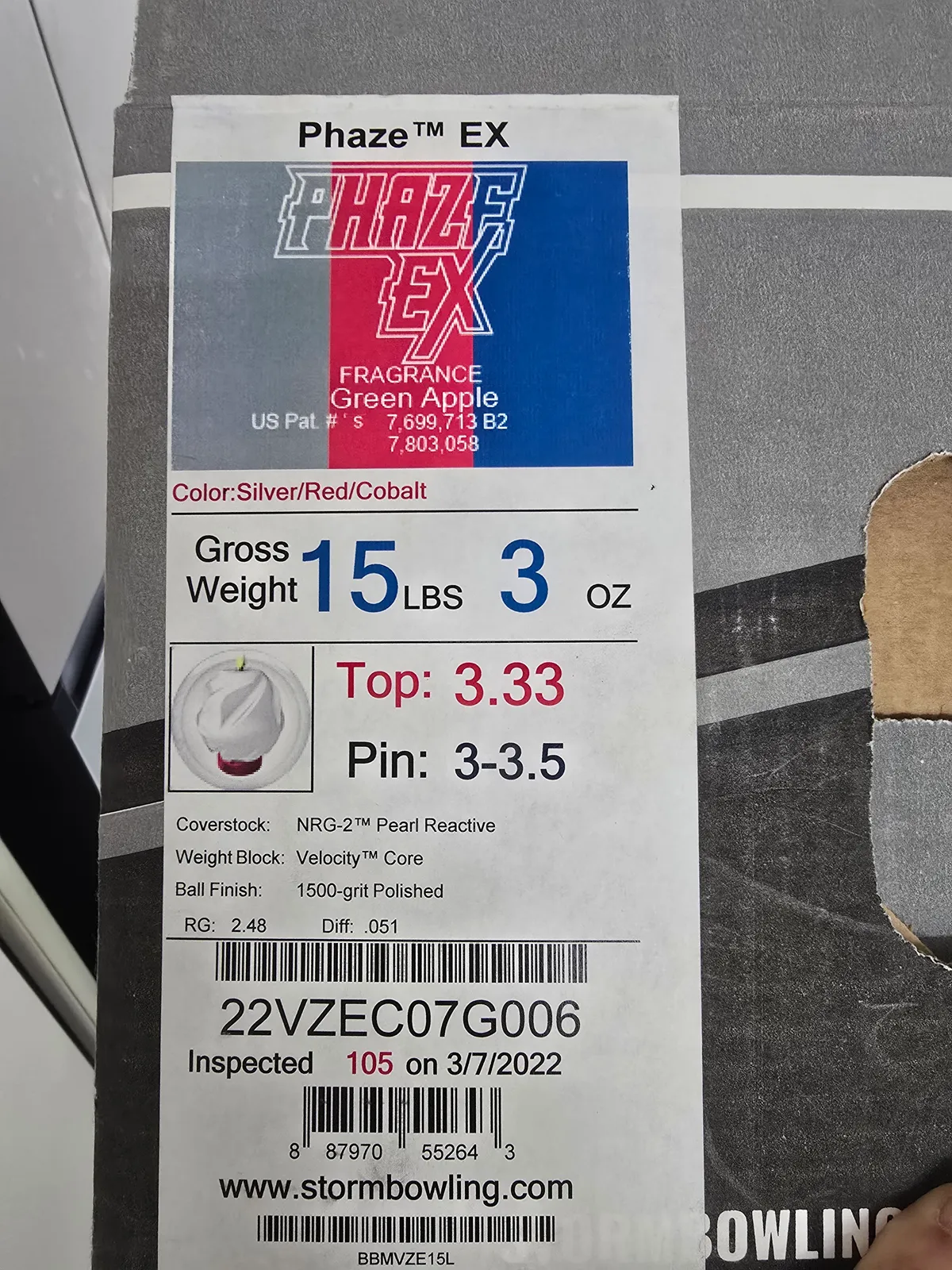 페이즈ex 15파운드 새볼