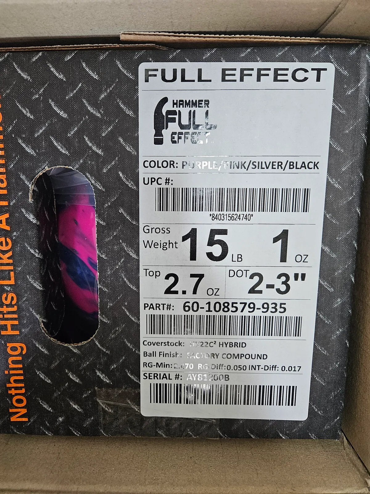 햄머 풀 이펙트 15P 팝니다